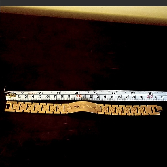 Unknown Other - NWOT 24K Gold Plated Large, Machine Cut  Bracelet